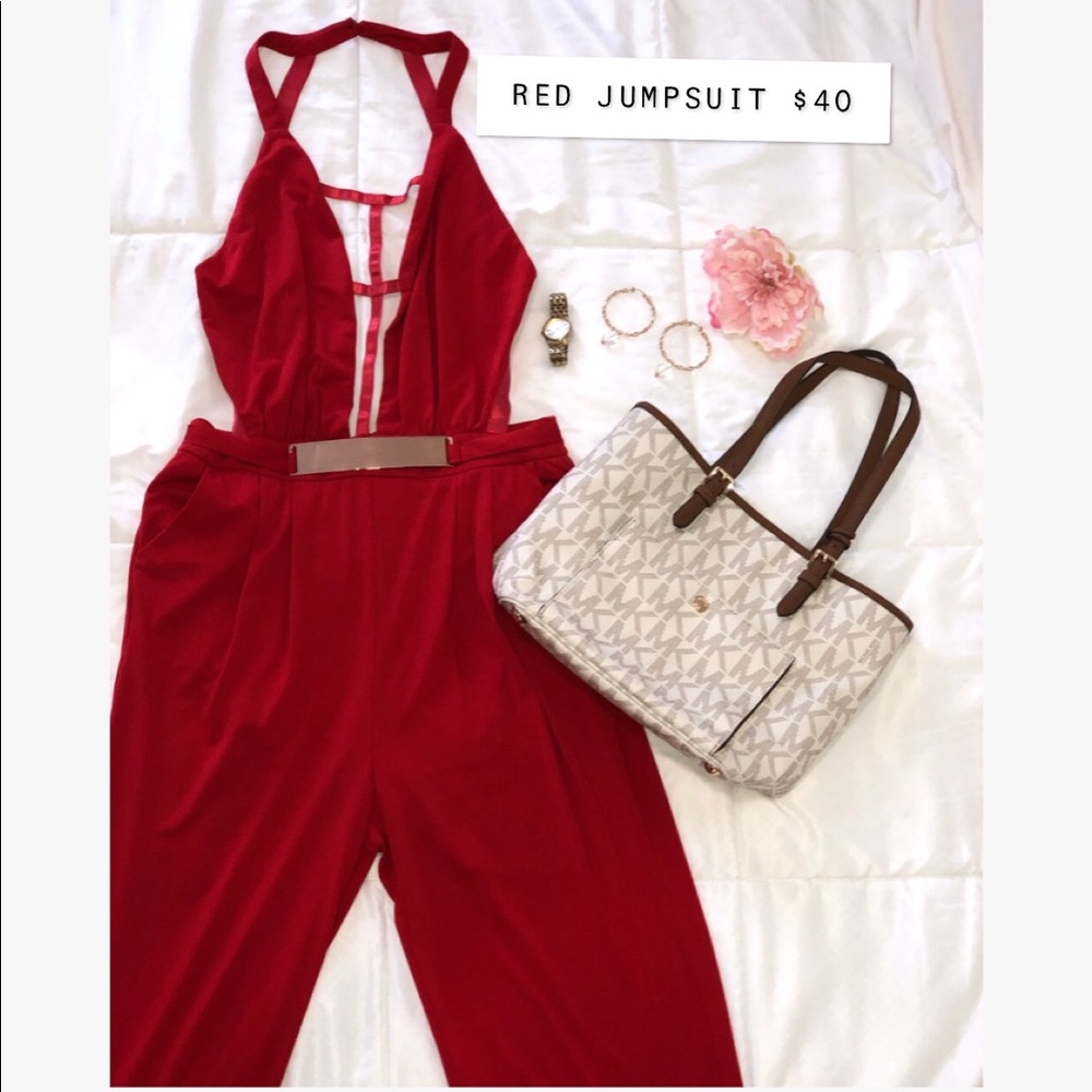 RED JUMPSUIT